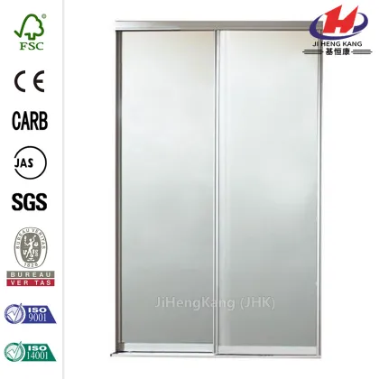 Asprey Satin Clear Sliding Door