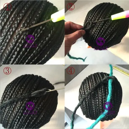 braid cornrow wigcap, medic wigcap for crochet braid