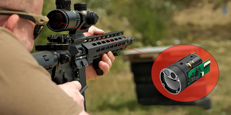Laser Rangefinder untuk Skop Rifle laser rangefinder for rifle scope