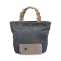 High Quality Popular Handbags Suede Leather Tote Bag