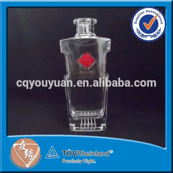 odd-shaped empty 500ml glass bottle weight for sale/china supplier