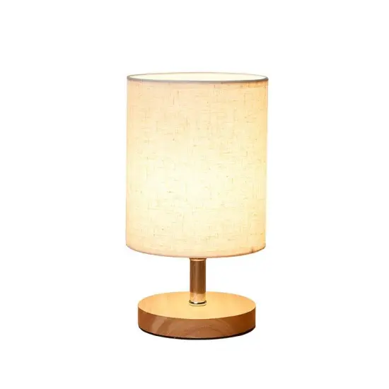 INSHINE Wooden Metal Geometric Table Lamp
