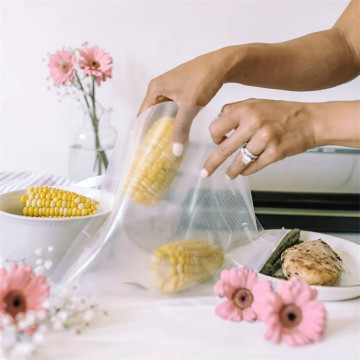 sacchetto per imballaggio sottovuoto biodegradabile ecologico per alimenti