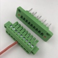 9pin through wall mounting pluggable terminal block