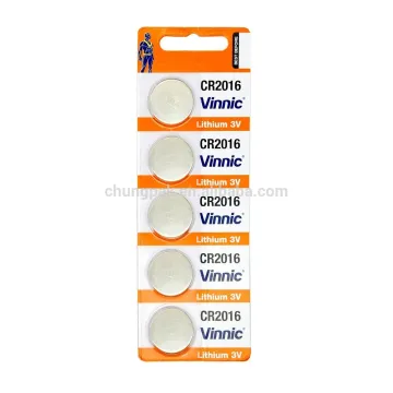 3v Lithium Manganese Dioxide Button Cell CR2016 3v CR2016 Lithium Manganese Dioxide Button Cell Thermometer cameras use