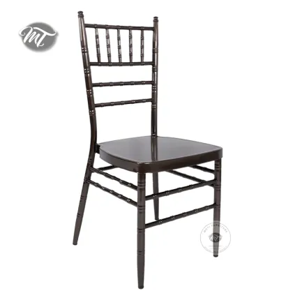 Dubai Wedding Chivari Tubular Metal Black Tiffany Chairs for Event Catering