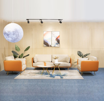 China Factory Direct: New Model Gold Commercial Office Sofa Set