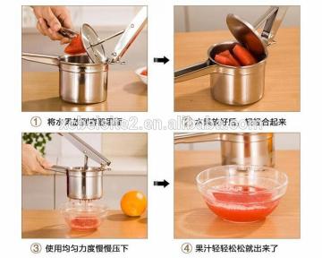 CY281 Potato Mesher Manual Device Kitchen Stainless Steel Gadgets