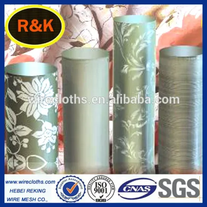 Textile Printing Rotary Nickel Screen V 125 Mesh