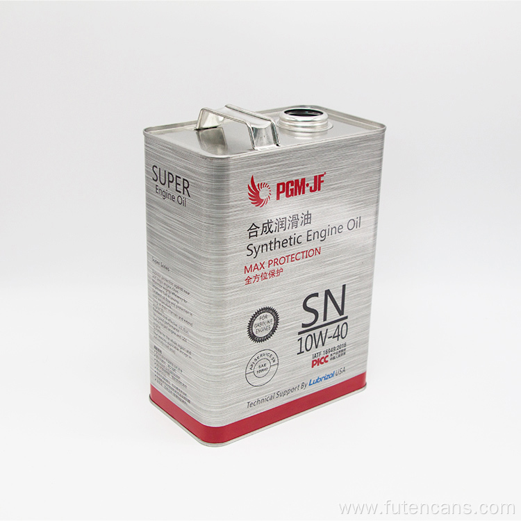 4L F-style Engine Oil Tin Can