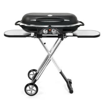 2-Burner Portable Trolley Gas Grills BBQ with Aluminum Lid: Your Ultimate Outdoor Cooking Solution