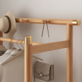 Ev için Çok Amaçlı Bambu Ceket Şapka Askısı