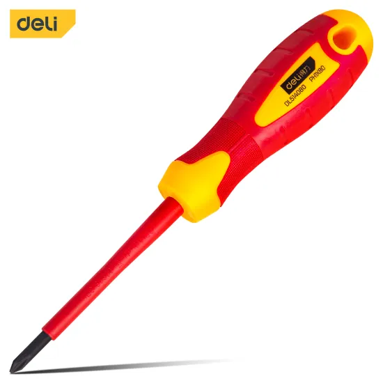 DELI TOOLS DL514080 1*80mm 1000v Insulated Phillips Screwdriver