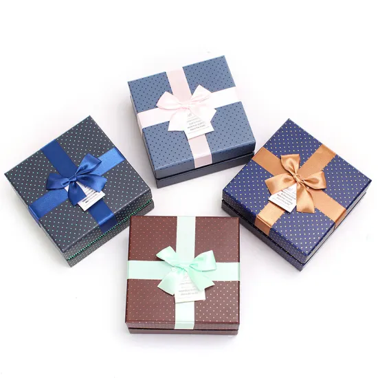 Cardboard handmade folding paper gift box