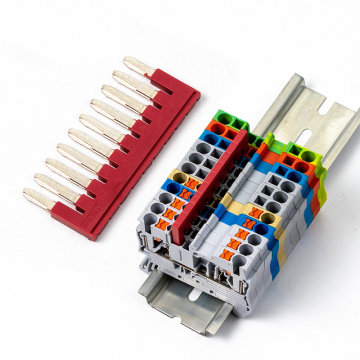 FBS Center Contact Fixed Bridge Plug-in Bridge for ST2.5 DIN Rail Terminal Block Accessories - FBS 10-5