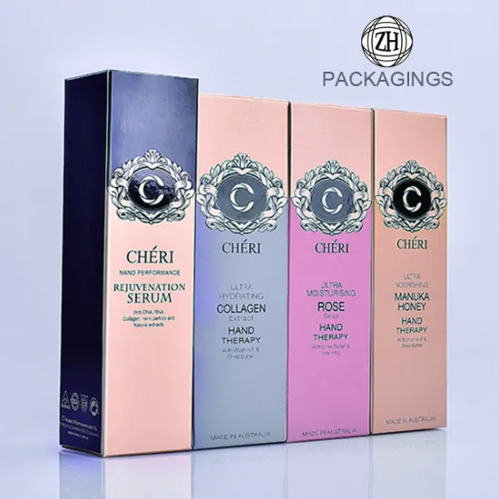 New design ivory board modern cosmetic packaging