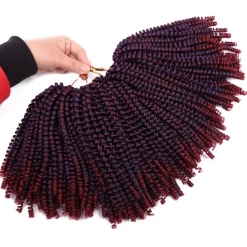 Crochet Braid Synthetic Curly Hair Spring Twist Crochet Braids Hair Spring Twist Hair