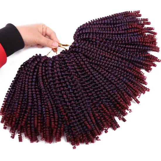 Crochet Braid Synthetic Curly Hair Spring Twist Crochet Braids Hair Spring Twist Hair