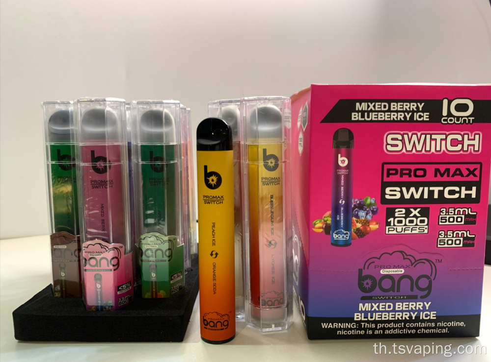 Bang 2In1 6% อุปกรณ์ทิ้ง (2000 พัฟ)