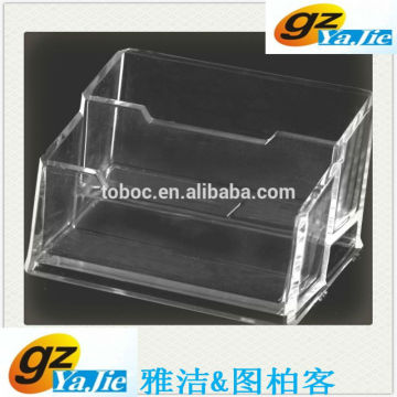 High Quality Two-tier Clear Acrylic Brochure Display Holder,Poster Display Holder,Menu Display Holder for Shop/supermarket