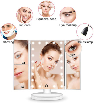 LED με ευκολία LED Lighted Vanity Mirror με 22 PCS φώτα, περιστροφή 180 μοιρών