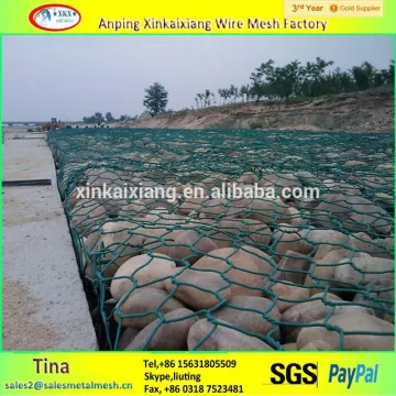 Protective hexagonal galvanized stone cage wire mesh