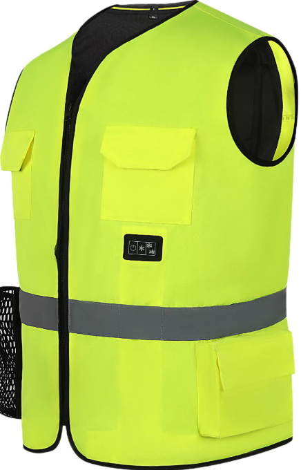 Integrated Cooling Vest, Fluorescent Yellow