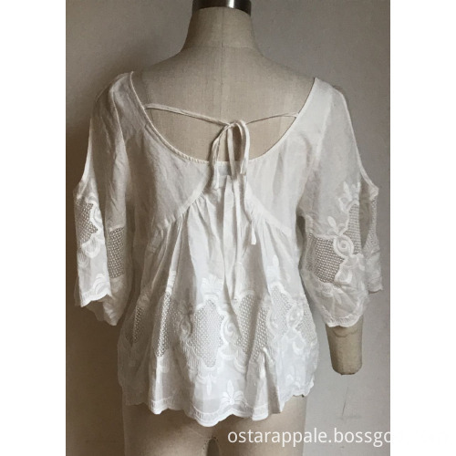 High Quality Women's cotton blouse