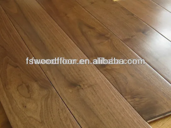 18mm thick prefinished American Walnut hardwood flooring