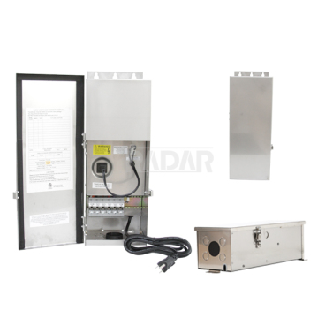 300W Heavy-Duty 304 Stainless Steel Low Voltage Transformer for Outdoor Landscape Lighting