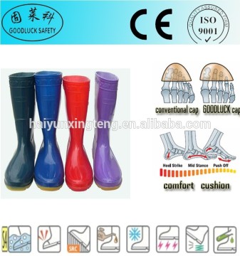Chemical Resistant Men's PVC Working Gumboots PVC Safety Gumboots