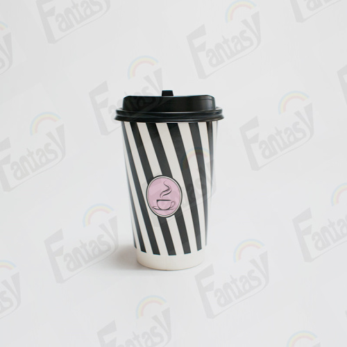 Lleva el taza de papel de café de doble pared 12 oz