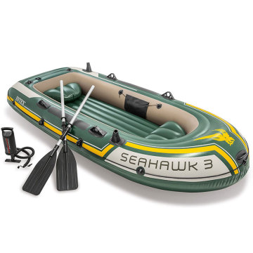 Intex Seahawk 3 Kayak - Perahu Nelayan PVC 3 Orang Tiup