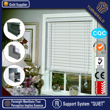 New Design Energy Efficient Double Glazing Glass Aluminuim Louver Casement Windows