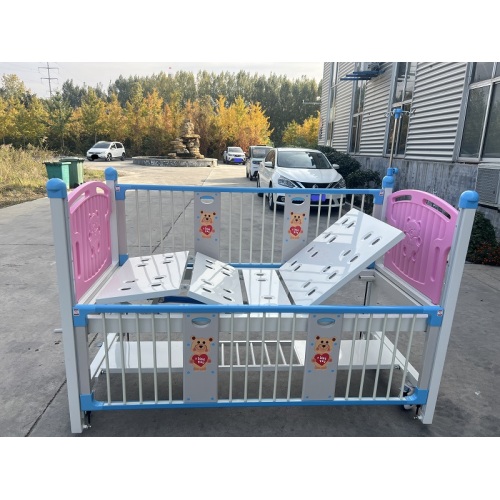2026 New Hot Selling Two-Crank Pediatric Hospital Bed, Safe & Reliable Medical Bed for Children
