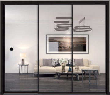 Enjoy minimalist triple linkage sliding doors