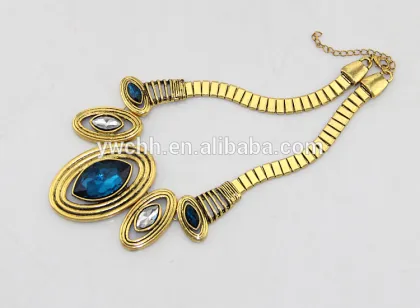 New crystal statement necklace fashion necklace