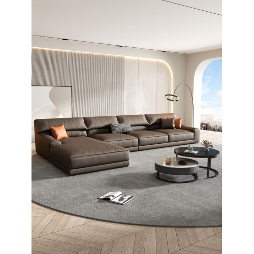 Современный большой L-образный диван-образный диван