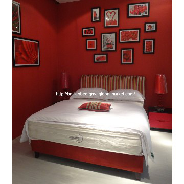 fire proof hotel bed base luxury box spring colorful bed frame
