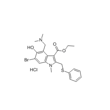 Cloridrato de Arbidol da droga do vírus da Anti-Gripe Cas número 131707-23-8
