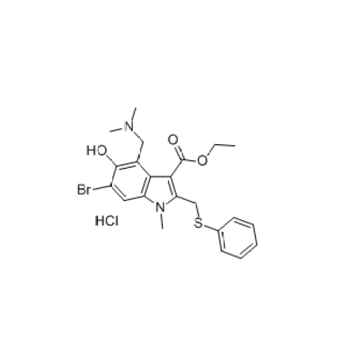 Cloridrato de Arbidol da droga do vírus da Anti-Gripe Cas número 131707-23-8