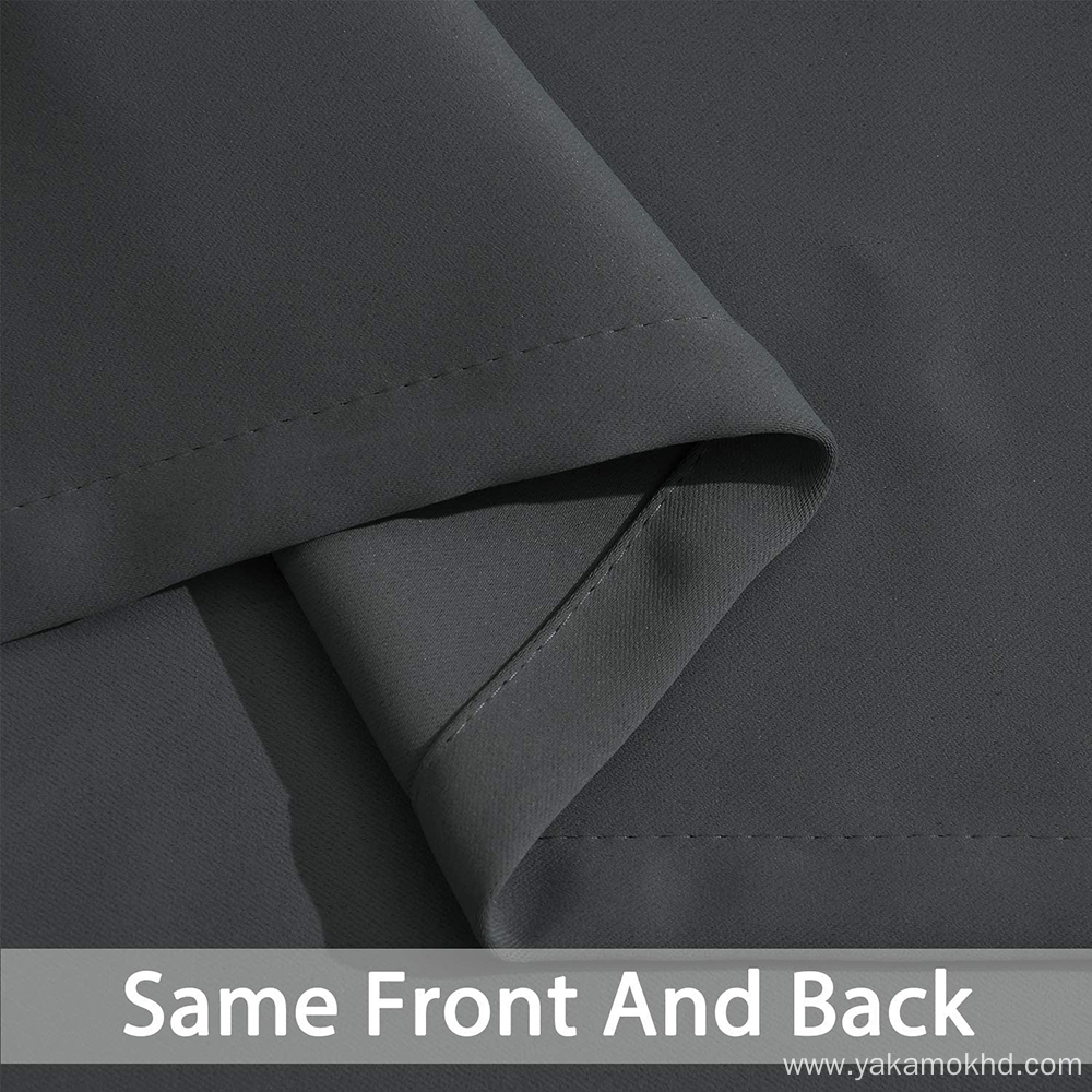 Dark Grey Sliding Door Curtains