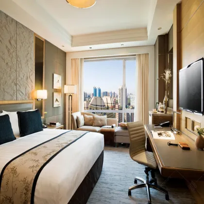 JW Marriott Holiday Hotel King Size Bedroom Furniture Set For Sale" could be shortened to:

"King Size Bedroom Furniture Set - JW Marriott Holiday Hotel" 

However, if we need to make it more SEO-friendly and concise, "JW Marriott King Size Bedroom Furnit