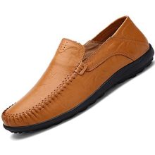 Men's Driving Casual Slip On Loafers Shoes Leather