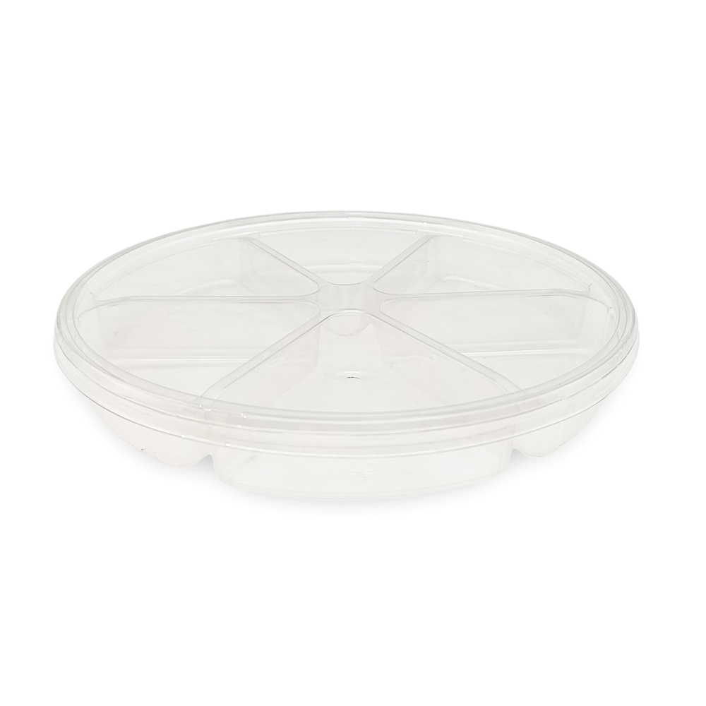 PET Nuts Round 6 Compartment Blister Tray
