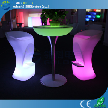 Remote Control Bar Furniture Decking Illuminated High Bar Table