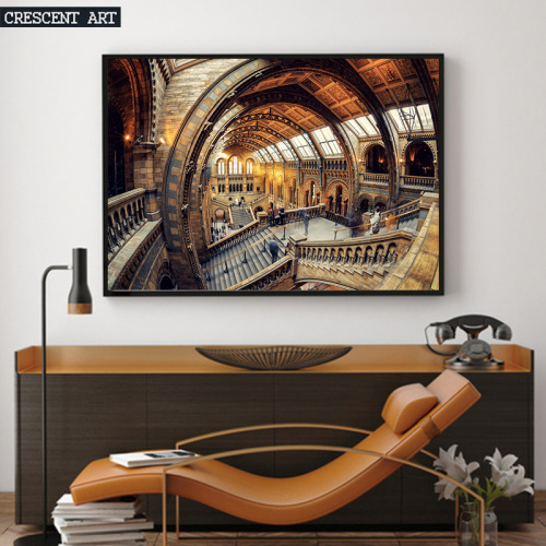 Unique Architecture Canvas Paitning From Photo