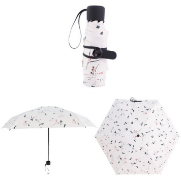 Promotional Logo Mini 5 Fold Capsule Umbrella