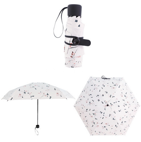 Promotional Logo Mini 5 Fold Capsule Umbrella