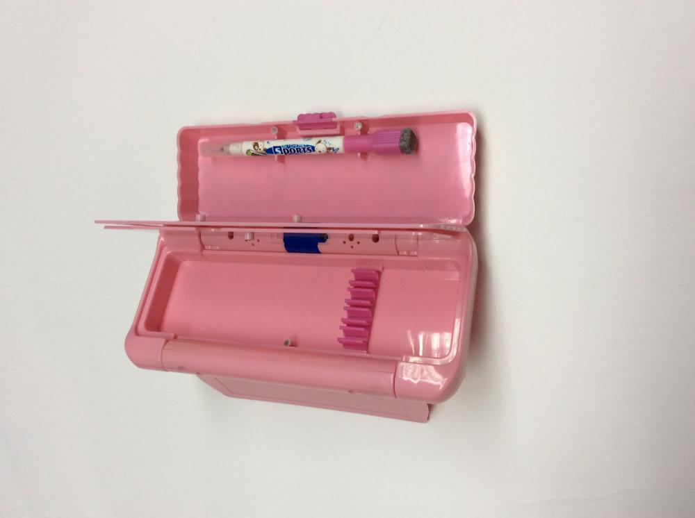 Plastic functional auto-opening pencil box